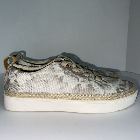 Malibu Slip On Sneakers Canvas Brown Tan Camo Size 8.5 B - Picture 7 of 13